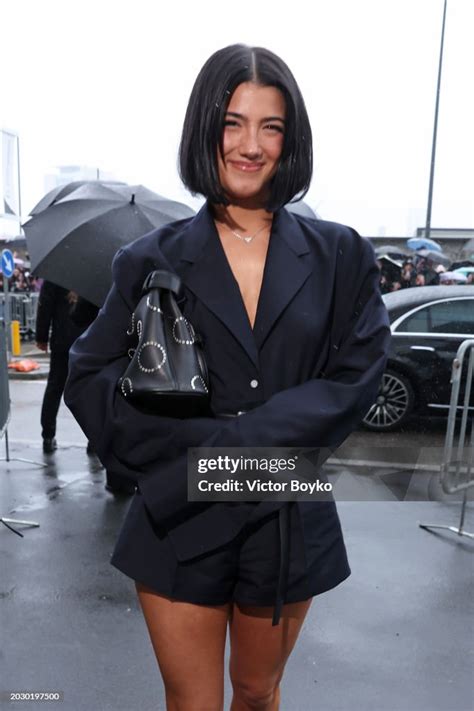 charlie d'amelio prada|Charli D'Amelio at Prada's S/S 2025 show during Milan Fashion .